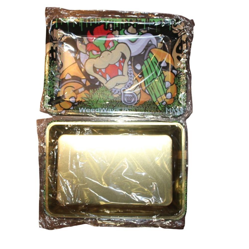 WeedWays Bowser Rolling Tray Metal Novelty Collectible‎ Mario Bros Style